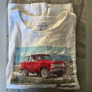 Abercrombie & Fitch Ford Bronco Skimming Baby Tee XL Oversized Fit for S/M